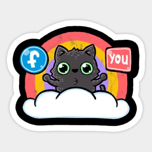 Follow My Socials Sticker